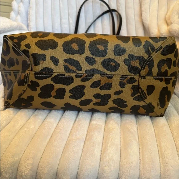 Coach reversible city tote with leopard print - Picture 3 of 7